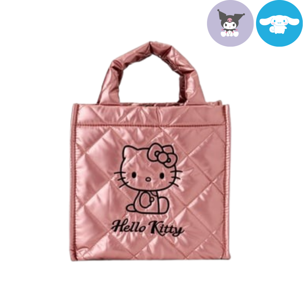 산리오 SANRIO 가방 메탈릭 퀼팅 큐브백 131326 - 메인 이미지