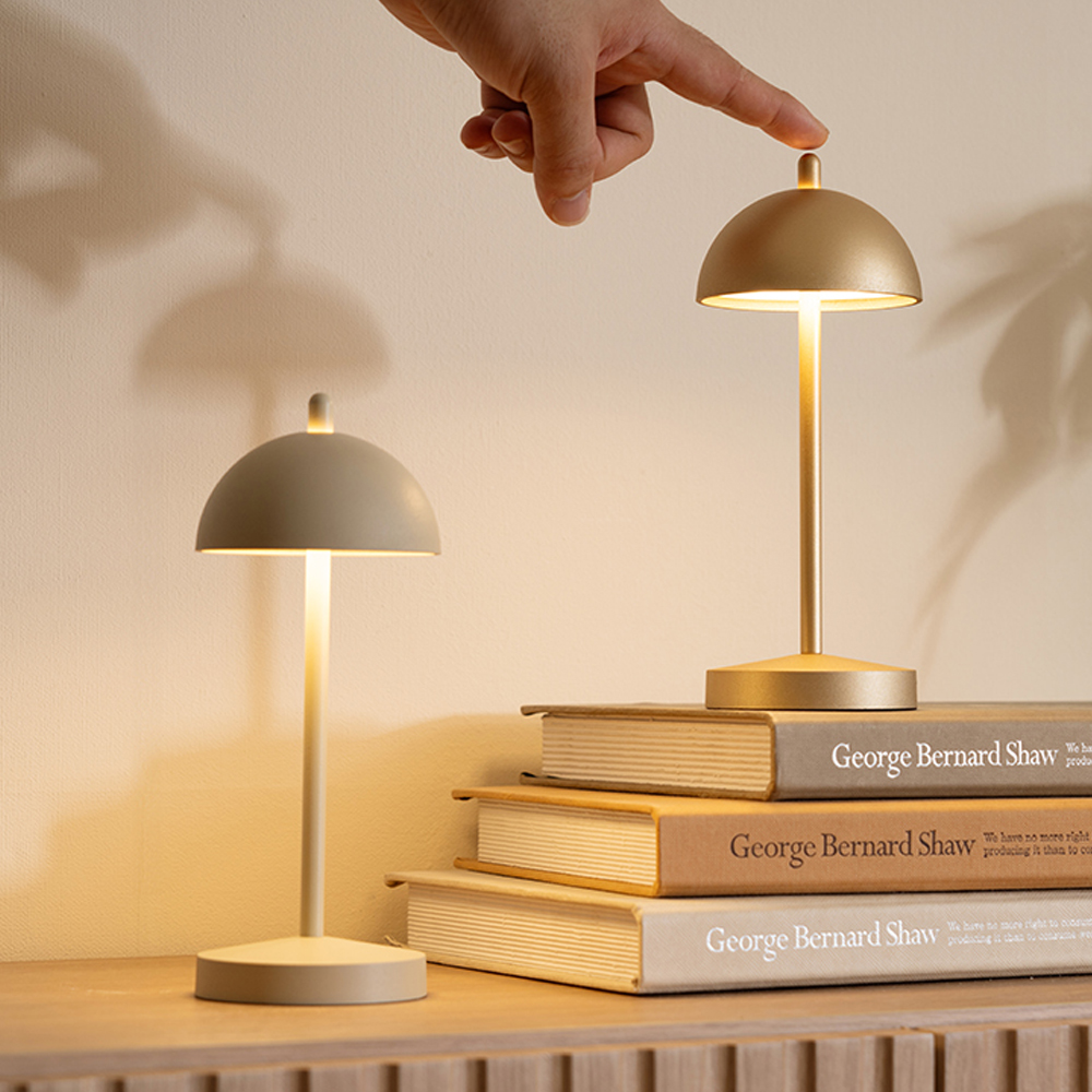 플랜룩스 미니 터치 탁상 무선 led 무드등 세르네 카페 침실 테이블 조명