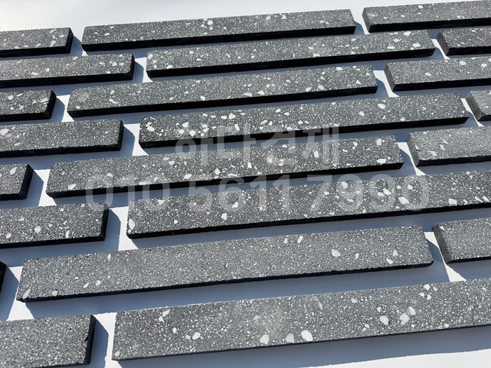 라일락 모노타일 500x50x17T 블랙칩 / 하다건재 와이드벽돌타일