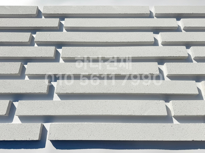 라일락 모노타일 500x50x17T 펄화이트 / 하다건재 와이드벽돌타일