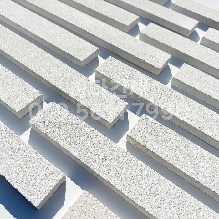 라일락 모노타일 500x50x17T 펄화이트 / 하다건재 와이드벽돌타일