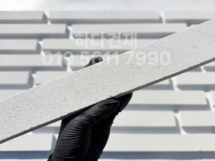 라일락 모노타일 500x50x17T 펄화이트 / 하다건재 와이드벽돌타일