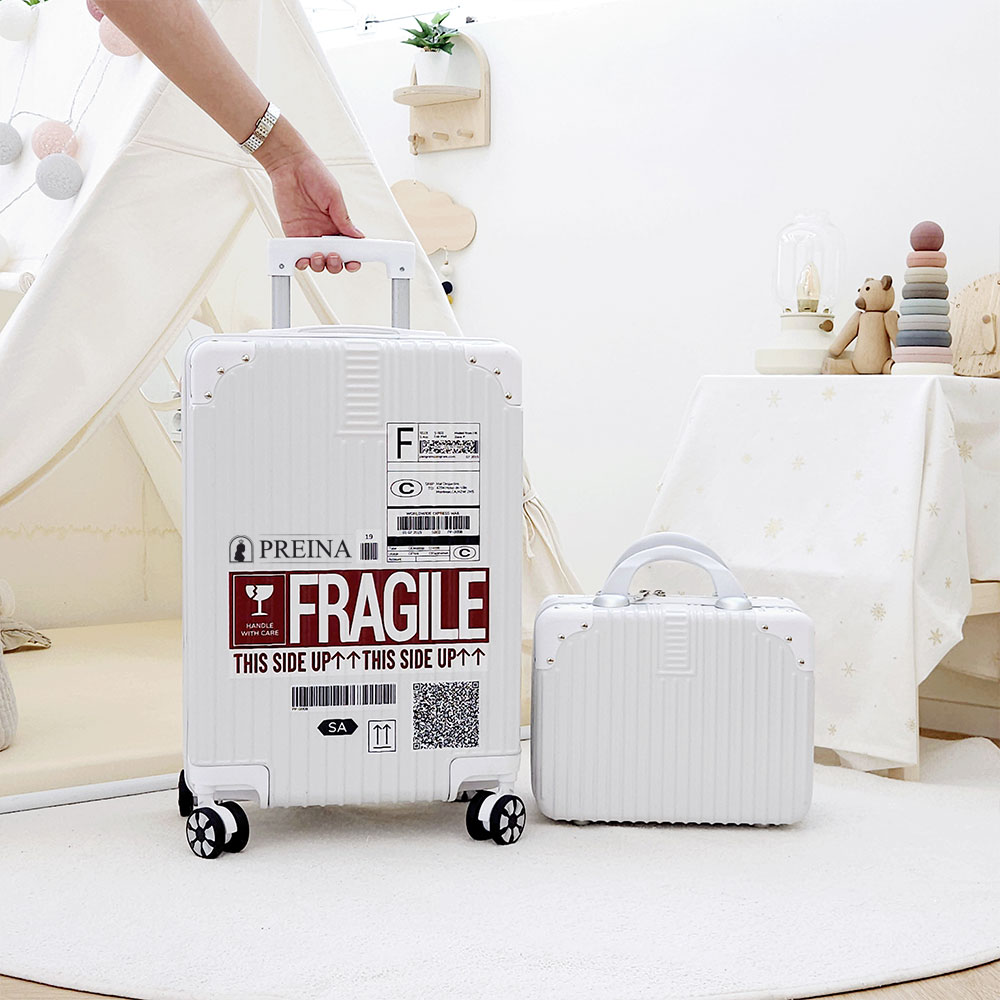 [추가 레디백 증정] 레터링 캐리어 54cm 기내용 크기 FRAGILE 여행용 케리어 - 상세 이미지 5