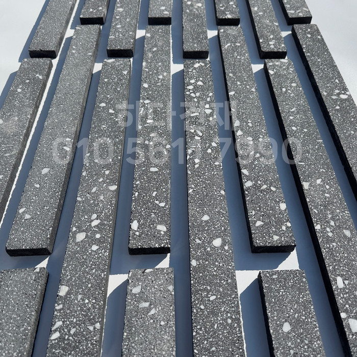 라일락 모노타일 500x50x17T 블랙칩 / 하다건재 와이드벽돌타일