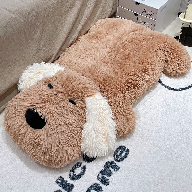 강아지 모양 러그 대형 인테리어포근한 방석 대형쿠션 베개 베이지 100x62 cm(탈부착 세탁가능) - 상세 이미지 2