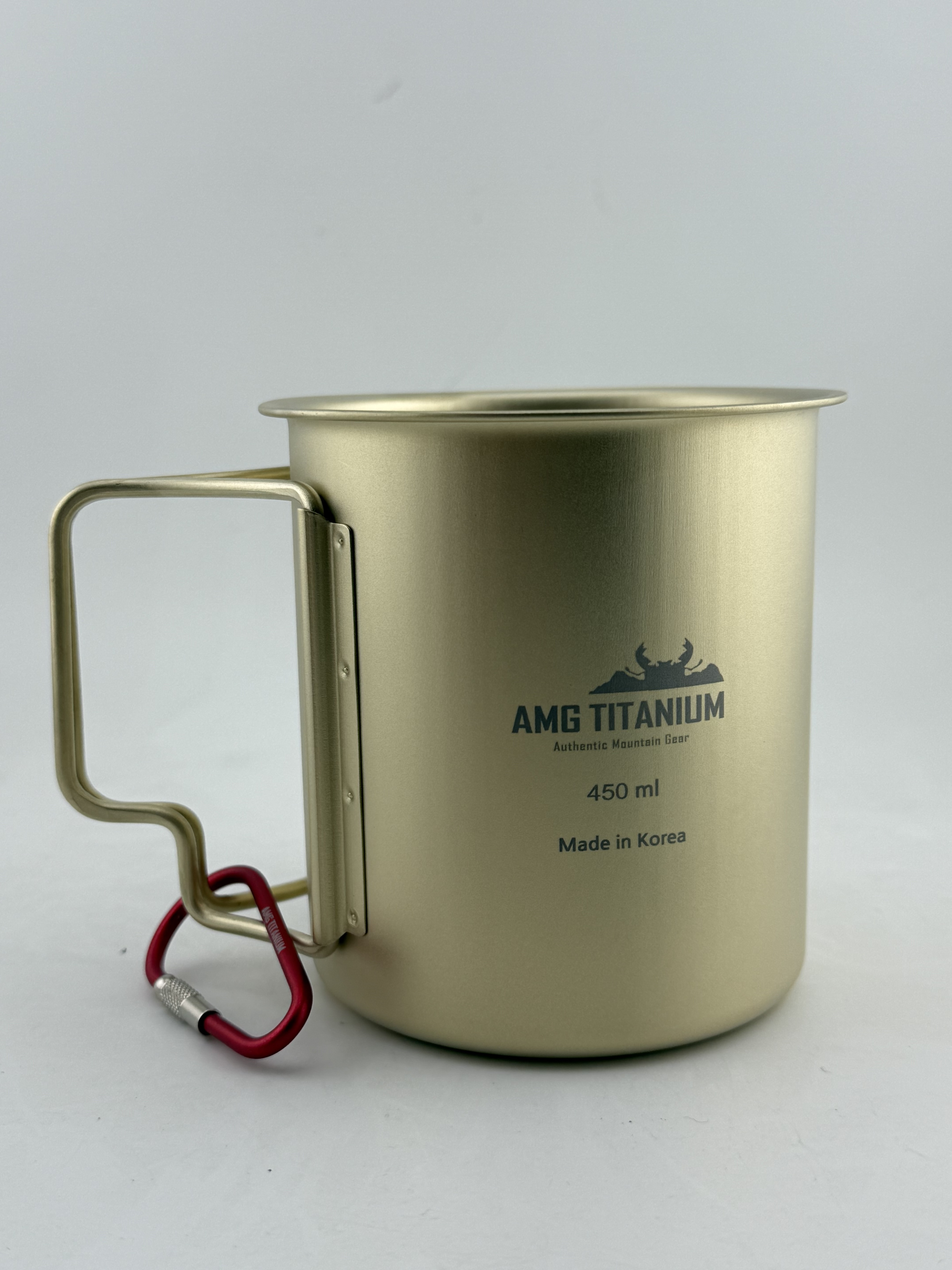 AMG티타늄 싱글월450ml 티타늄컵 백패킹컵 캠핑소주잔 외국인선물 한정판 - 상세 이미지 2