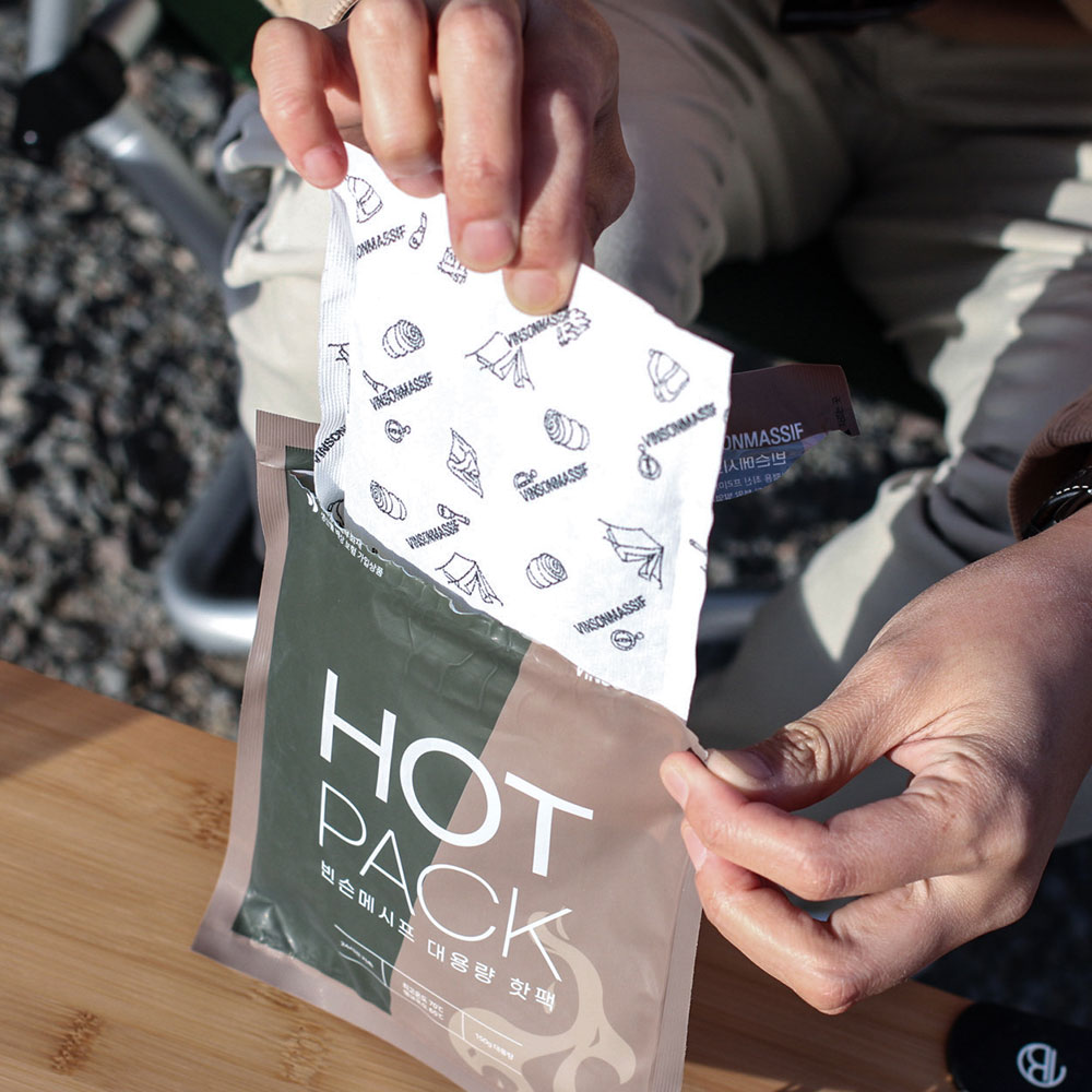 빈슨메시프 대용량 핫팩 150g 캠핑 등산 포켓용 손난로 휴대용 방한용품 120개