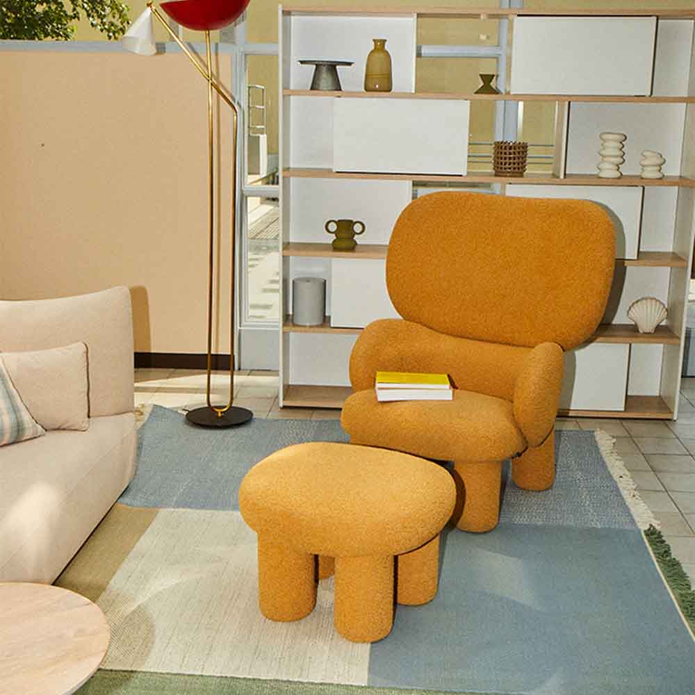 [빠른배송] 알로소 엘머파파 1인소파 패브릭소파 (암체어, 부클레패브릭)