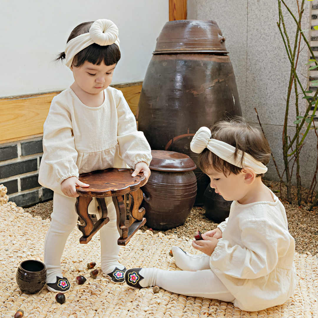 연홍 여아한복 바디슈트 백일 돌 어린이집 - 상세 이미지 5
