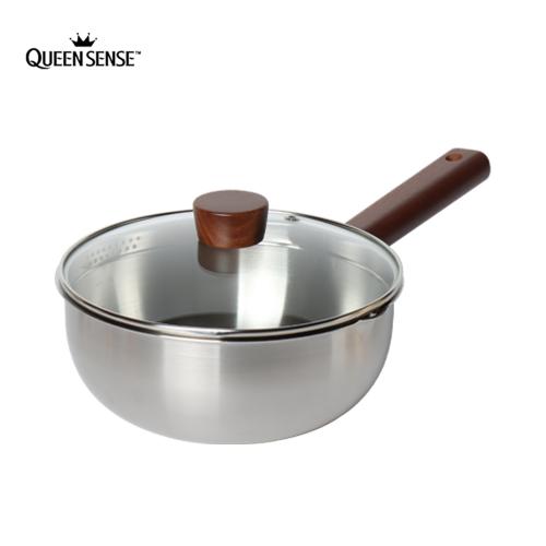 국산 라면 이유식 냄비 밀크팬 인덕션 퀸센스 스테인리스 316 편수 멀티냄비 20cm, 멀티웍
