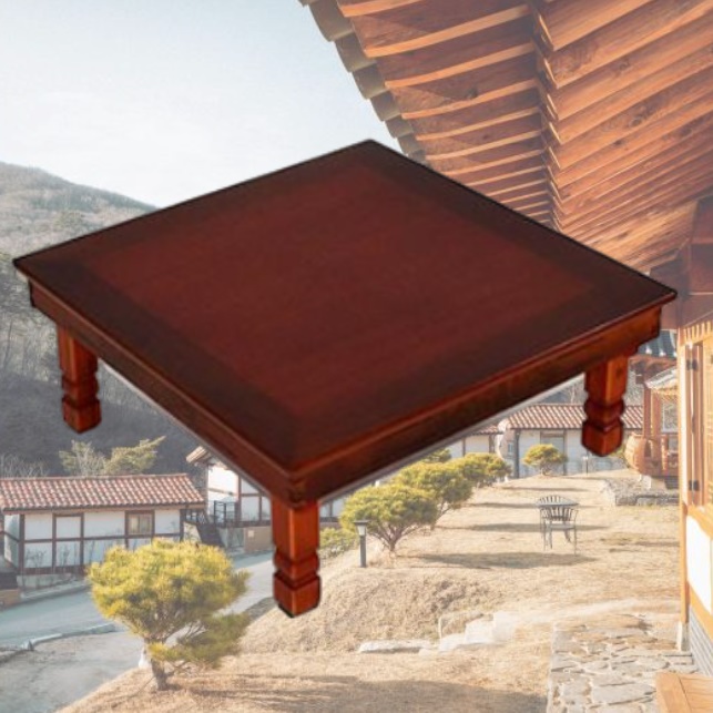 정사각형 밥상 손님 초대상 손님용 상 600x600 정사각 교자상