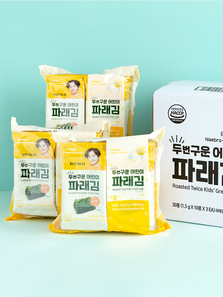 퓨어잇 아이김자반3팩(낱개9봉)+어린이파래김3팩(낱개30봉)