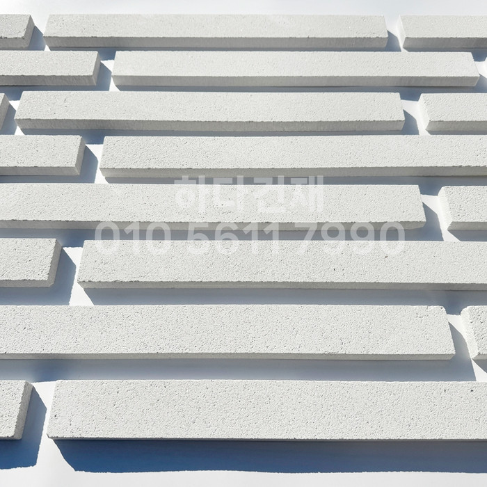 라일락 모노타일 500x50x17T 펄화이트 / 하다건재 와이드벽돌타일