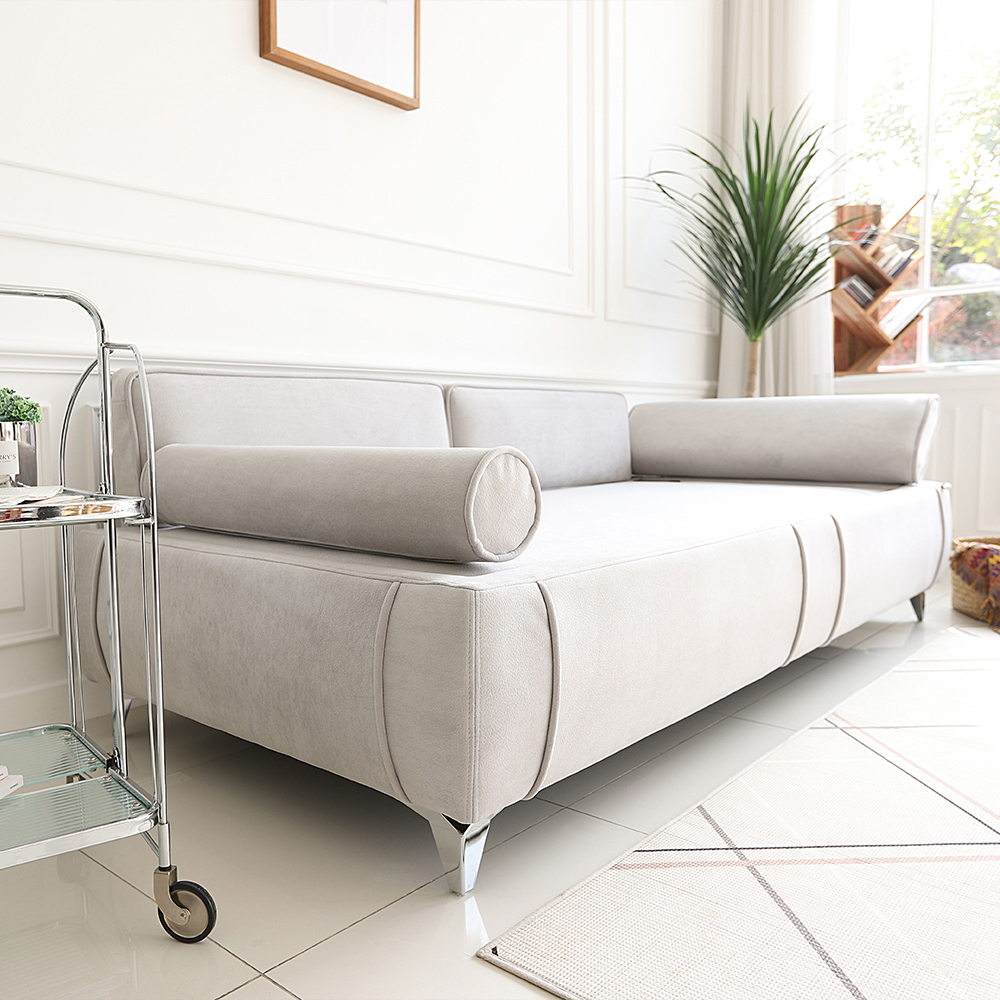 국내제작 라떼 3인용 패브릭 흙쇼파 황토 소파 온열 온돌 카우치 흙침대쇼파 CL426