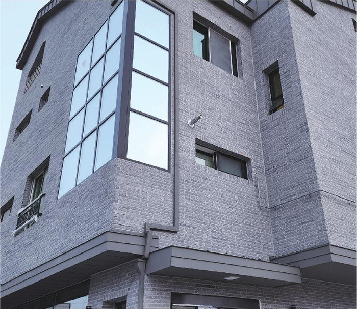 라일락 모노타일 500x50x17T 블랙칩/ 하다건재 와이드벽돌타일