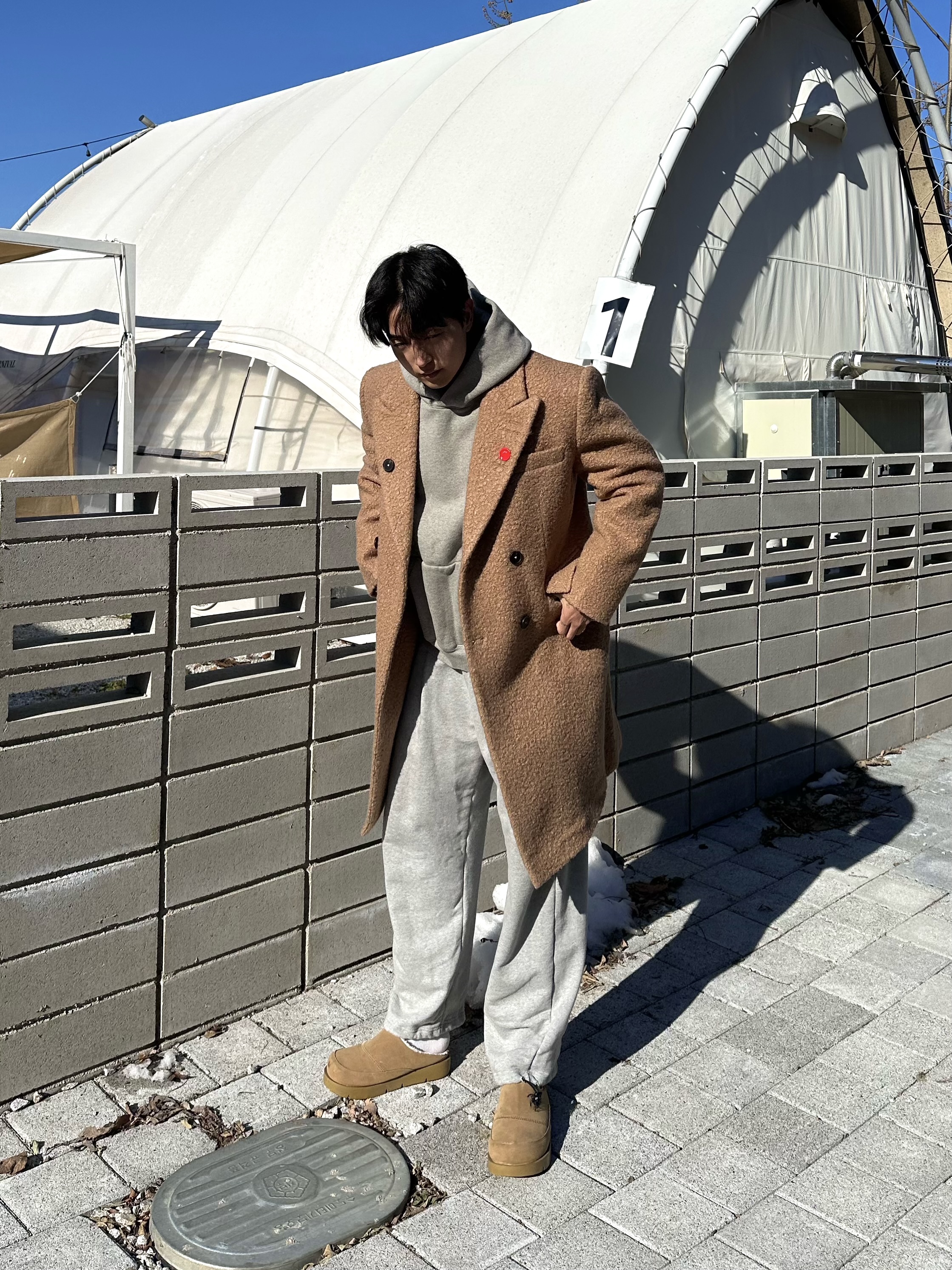 알파카코트 양털코드 겨울커플아우터 이미지 6