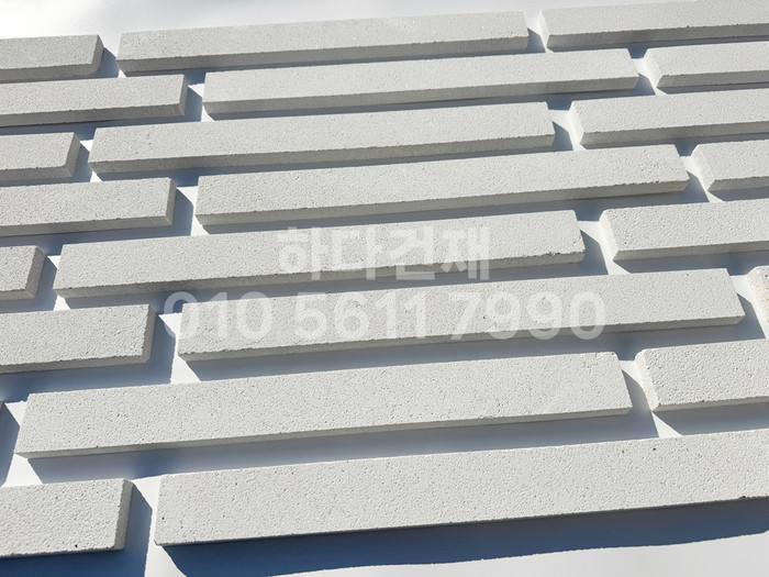 라일락 모노타일 500x50x17T 펄화이트 / 하다건재 와이드벽돌타일