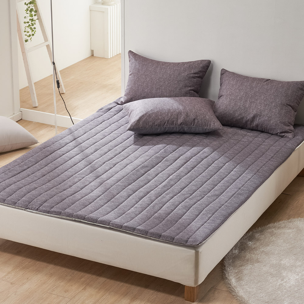 포그닝 온수매트커버 부드러운 먼지없는 항균 전기요 카본 온열매트 전기장판커버 싱글 퀸