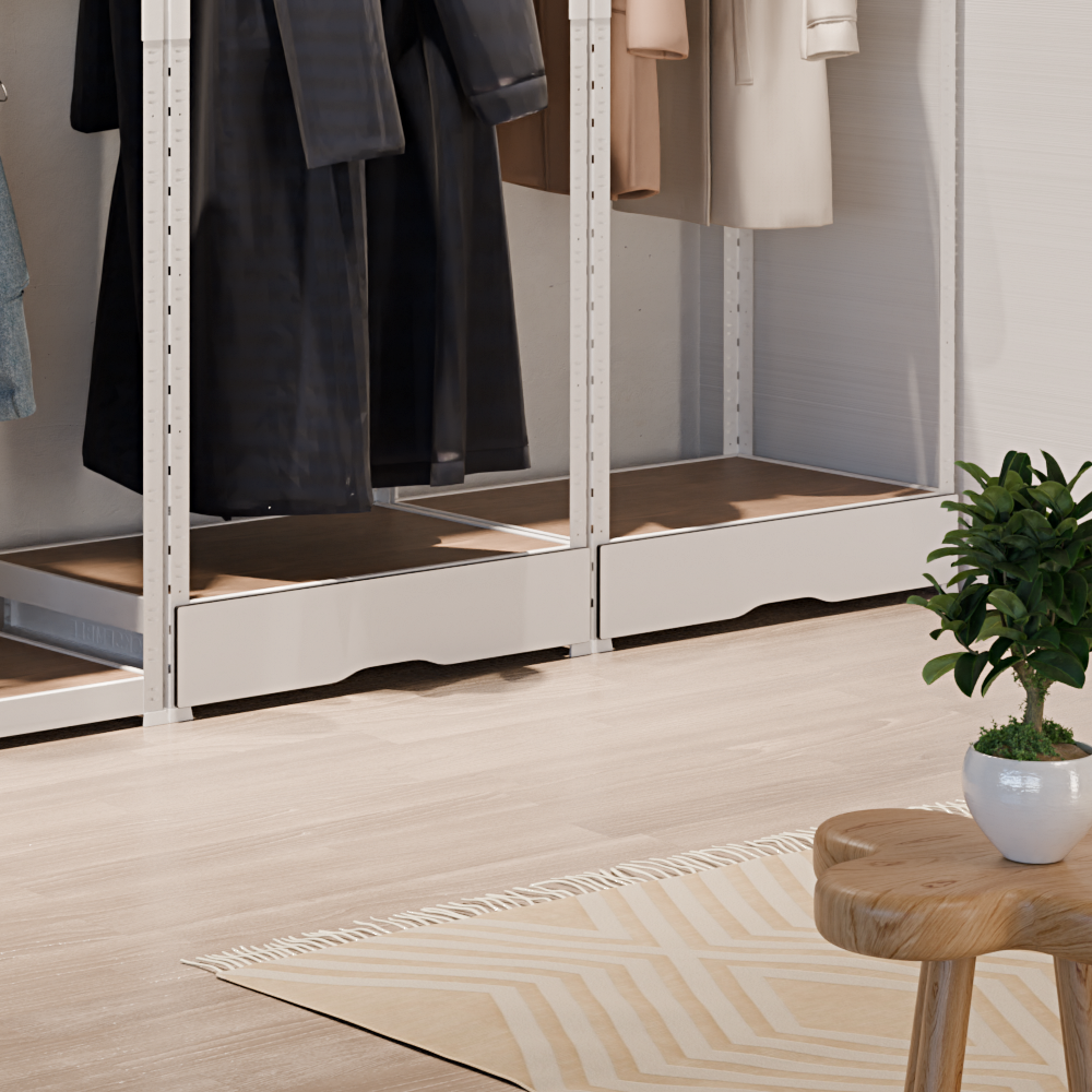 랙셈블 시스템행거 맞춤형 철제 조립식 드레스룸 옷걸이 옷장 오픈형 일자형 A타입 - 상세 이미지 3