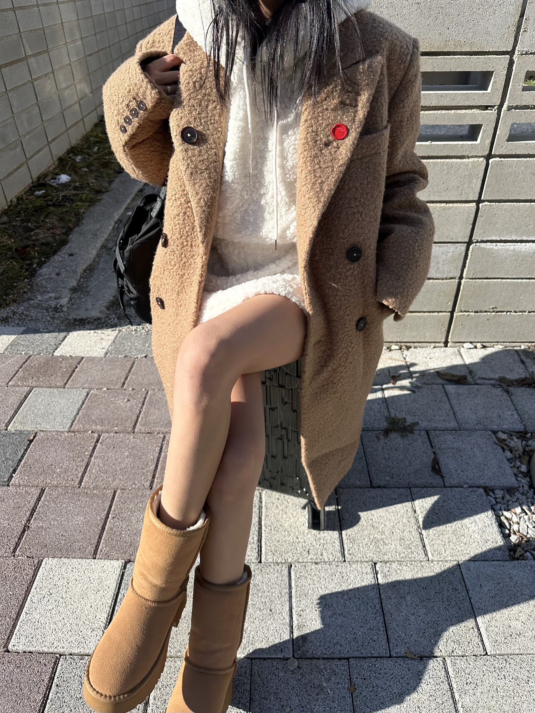 알파카코트 양털코드 겨울커플아우터 이미지 7