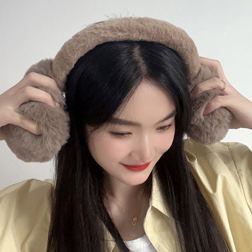 마카롱 겨울 털귀마개 대왕 퍼귀도리 여성 방한 귀싸개
