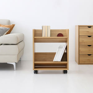 숄리드 낮은책꽂이 트롤리 BSM6552 524x302x657mm, 2단,... 솔직 후기 | 실제 배치 사진 포함 - 상품 이미지 4