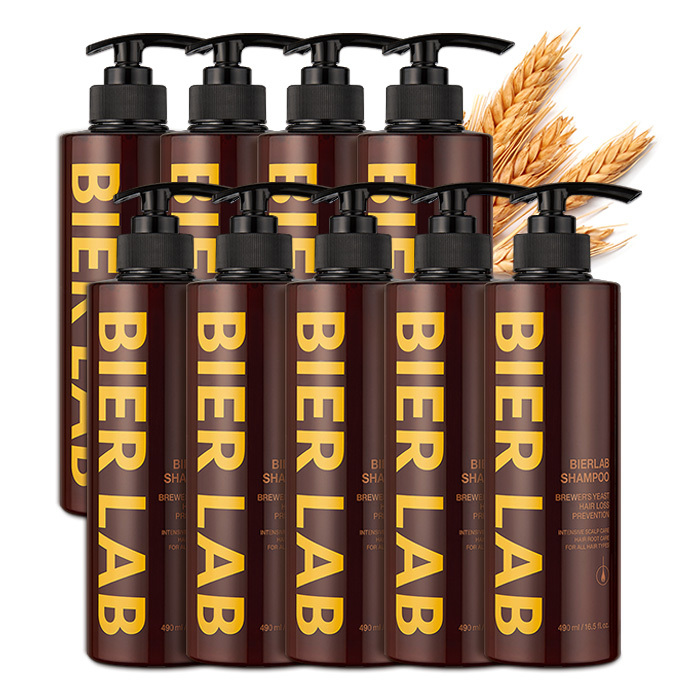 비어랩 독일 맥주효모 탈모샴푸 490ml 9통 (탈모기능성)