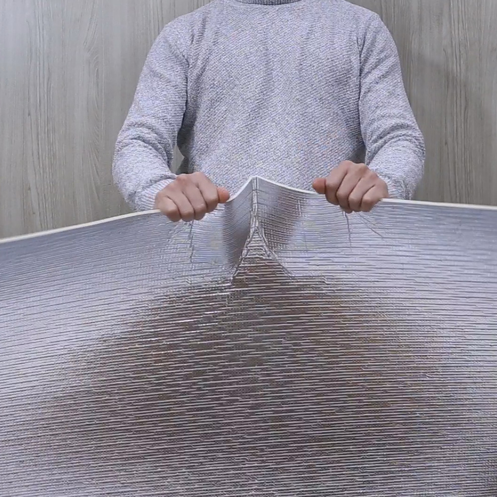 집코리아 단열시트지 패브릭 인테리어 거실 현관문 폼블럭 벽지 1000x2500mm, 그레이