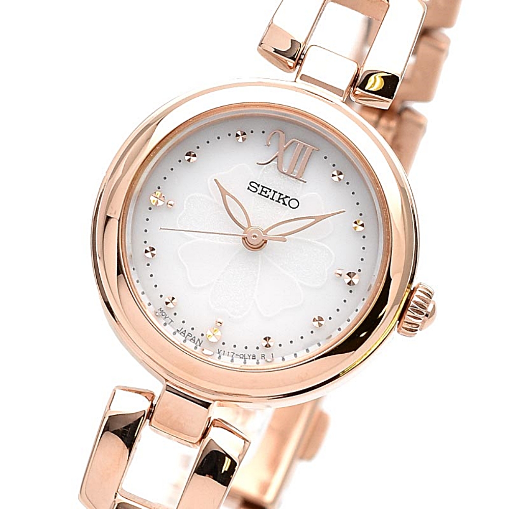 세이코 SEIKO 셀렉션 솔라 로즈골드 금장 SWFA196 여자 손목 캐주얼 드레스 시계 - 상세 이미지 2