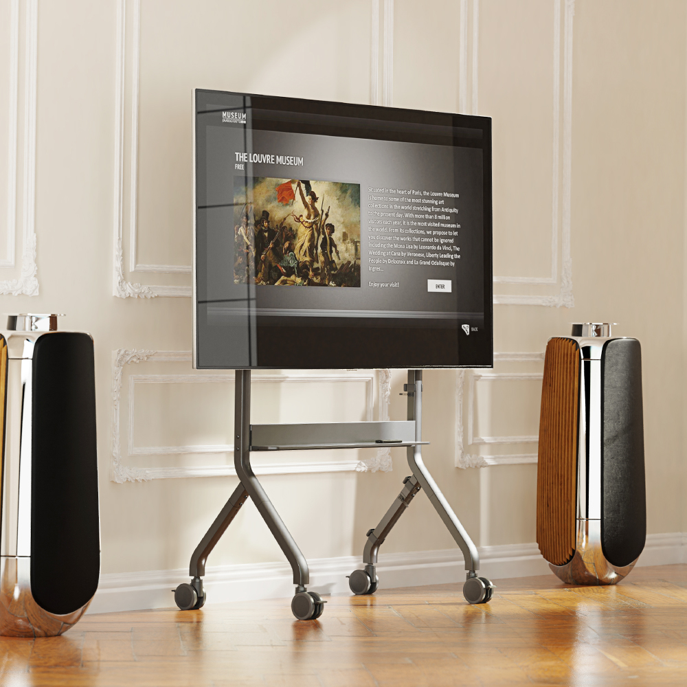 NB 스마트 전동 이동식 TV 거치대 전자칠판 스탠드 P150