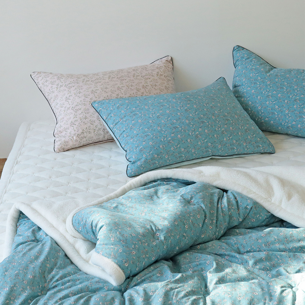 뽀글뽀글 에밀 양털 양모 극세사 겨울이불 먼지없는 워싱 모달 양면 차렵이불 세트 SS