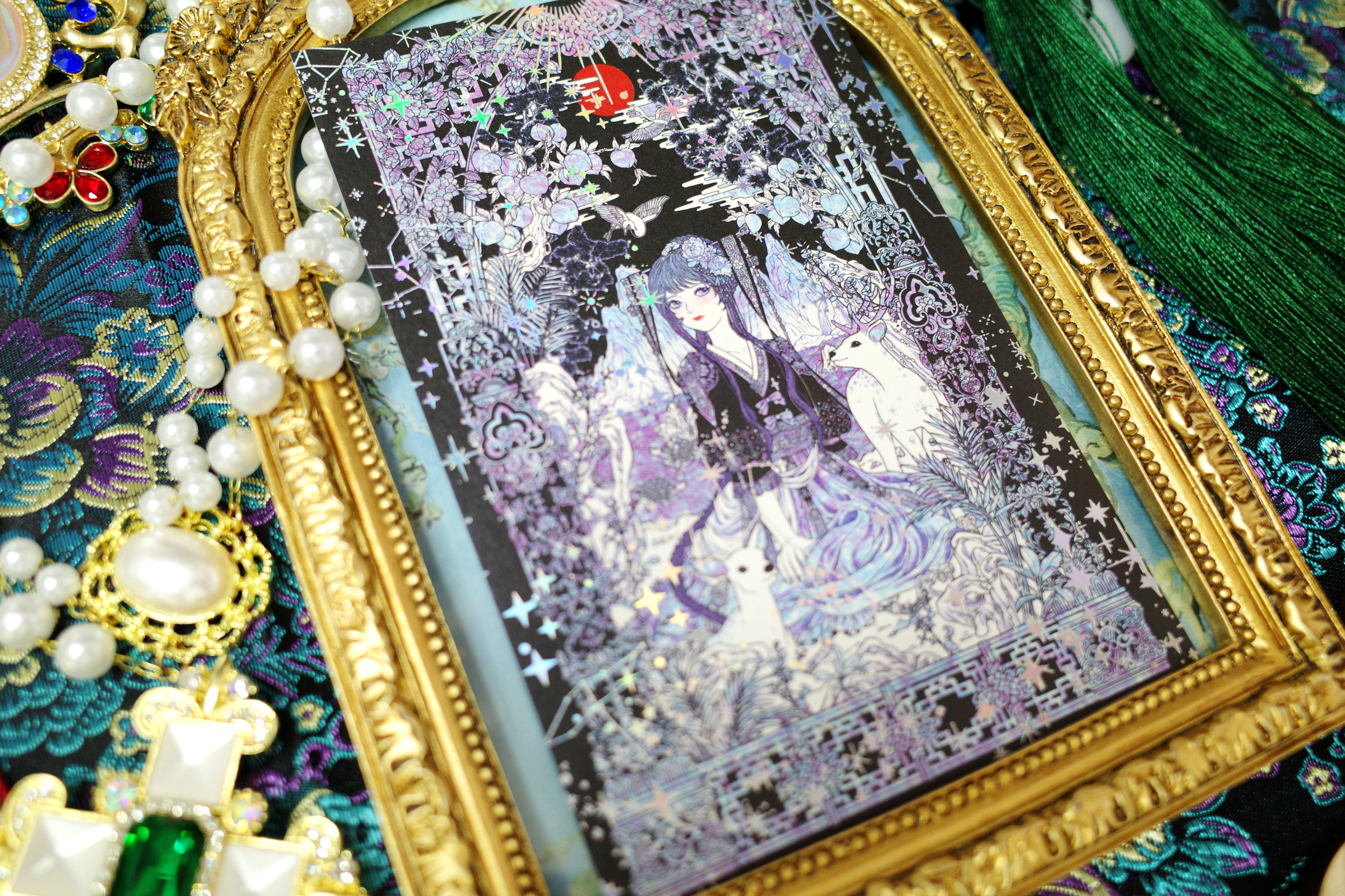 민화엽서-십장생도