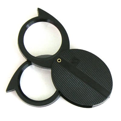 Prokit 접이형 확대경 - 5배율 렌즈 2개 장착, 미니 돋보기, 휴대용(학습, 독서, 정밀 작업 등), 접이식 T8030