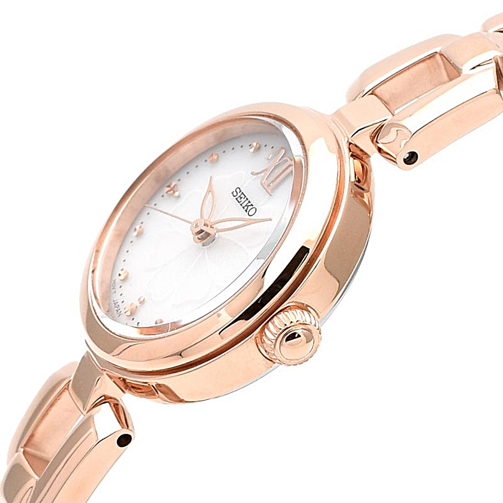 세이코 SEIKO 셀렉션 솔라 로즈골드 금장 SWFA196 여자 손목 캐주얼 드레스 시계 - 상세 이미지 3