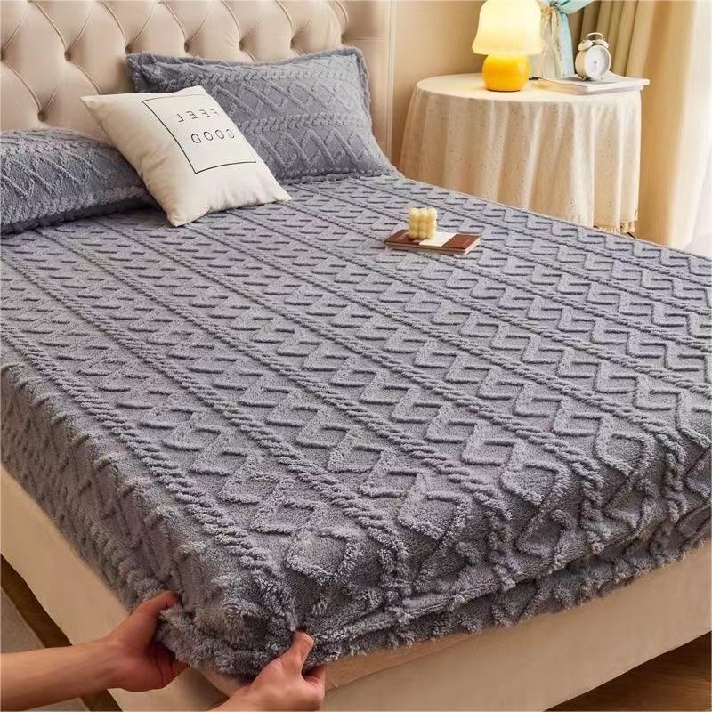 태피스트리 침대커버 스트라이프 일체형 매트리스 보호커버 Bed Cover - 상세 이미지 2
