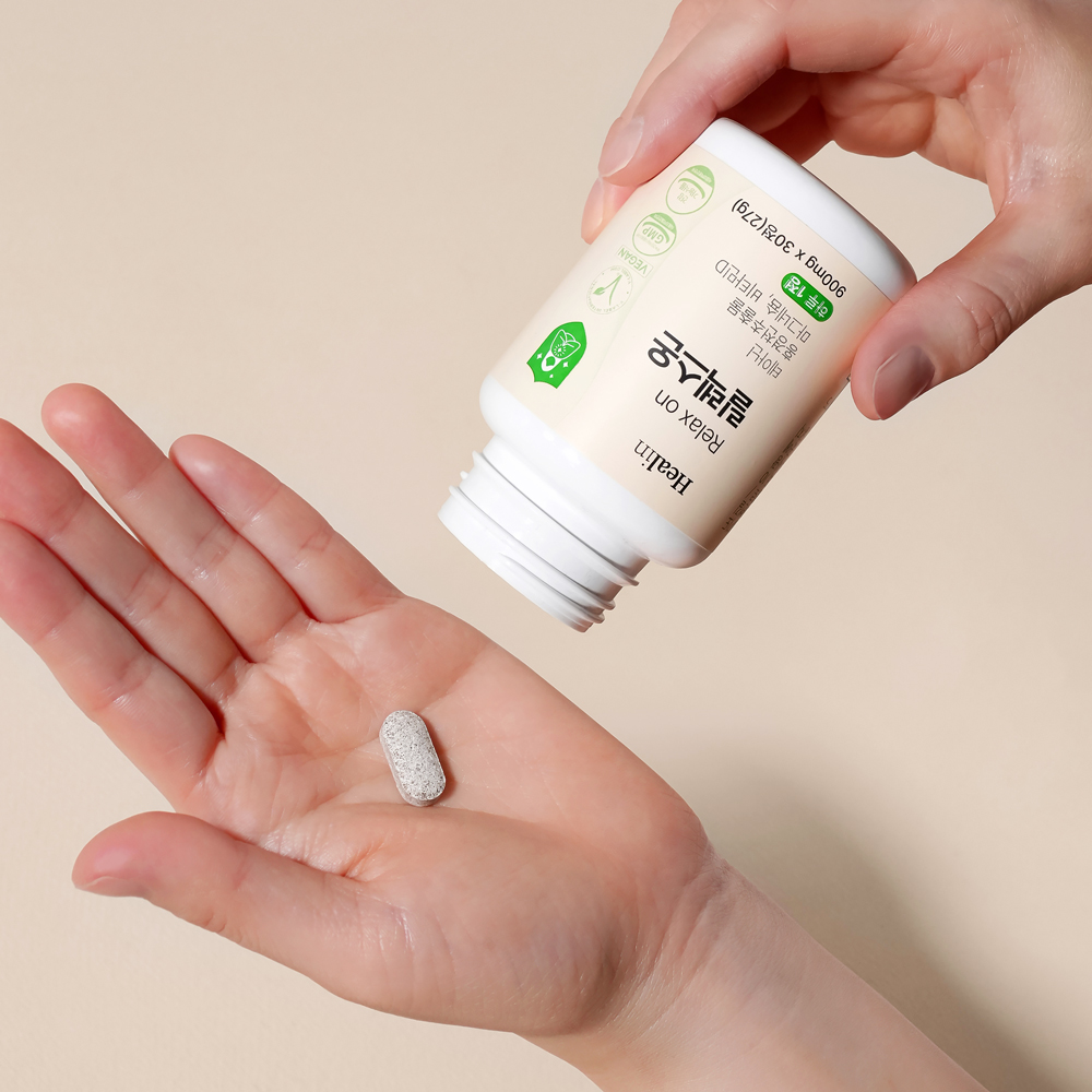 힐린 릴렉스온 L 테아닌 홍경천추출물 영양제 스트레스 긴장완화 30정, 3개 이미지 3