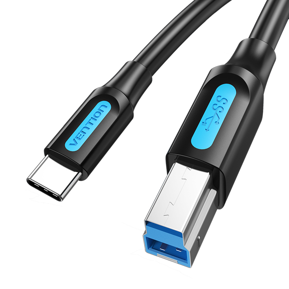 벤션 C타입 to USB3.0 B CM BM 고속 케이블 CQV 0.25m, 1개 - 상품 이미지