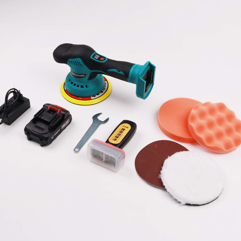 헤누스 21V 무선 광택기 폴리싱 자동차 광택기패드 폴리셔 세트