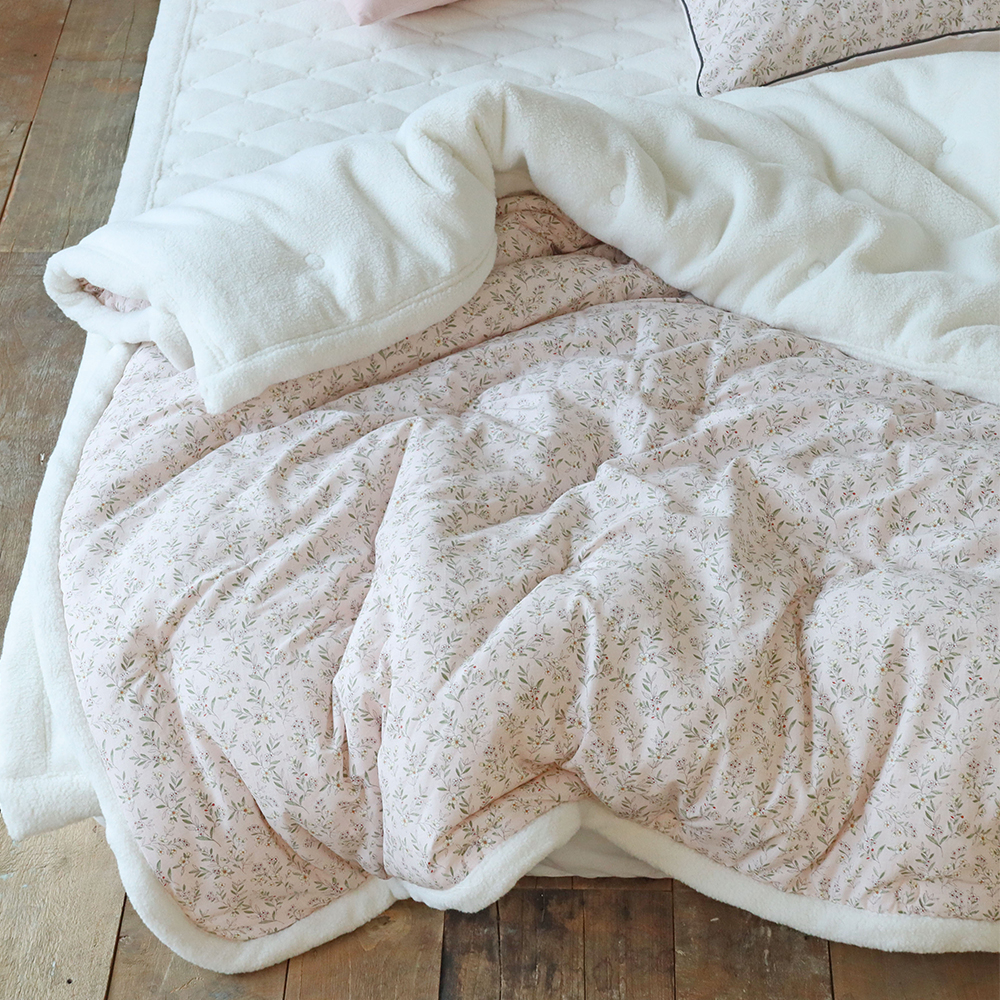 뽀글뽀글 에밀 양털 양모 극세사 겨울이불 먼지없는 워싱 모달 양면 차렵이불 세트 SS