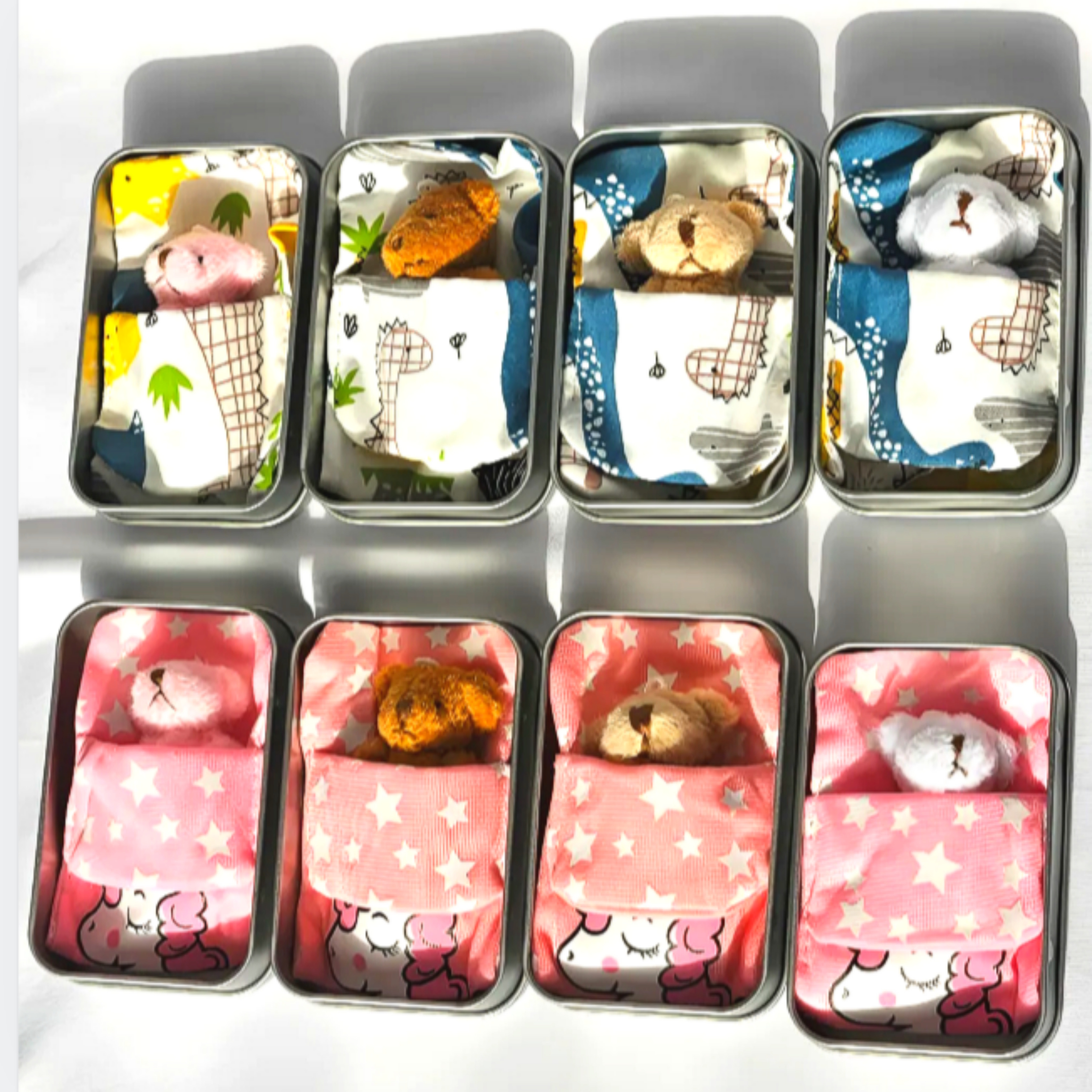 귀여운 잠자는 포켓 베어 곰인형 키링 열쇠고리 미니백 백팩 꾸미기템 백꾸 가꾸 애착템 마니또 선물 틴케이스 군번줄  증정