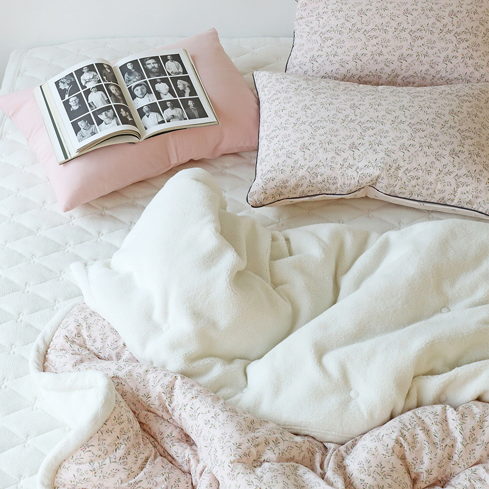 뽀글뽀글 에밀 양털 양모 극세사 겨울이불 먼지없는 워싱 모달 양면 차렵이불 SS