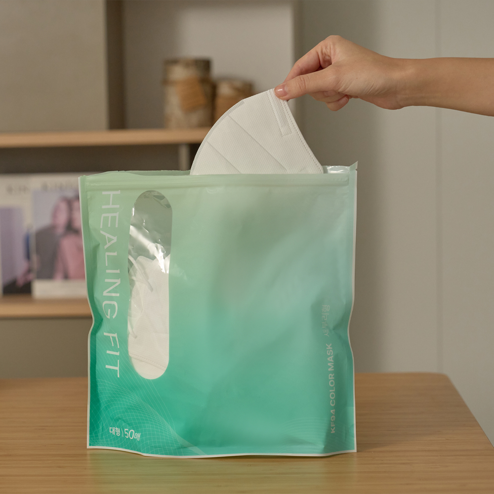 KF94 새부리형 마스크 대형 50매+50매 숨쉬기편한 일회용 얇은 마스크