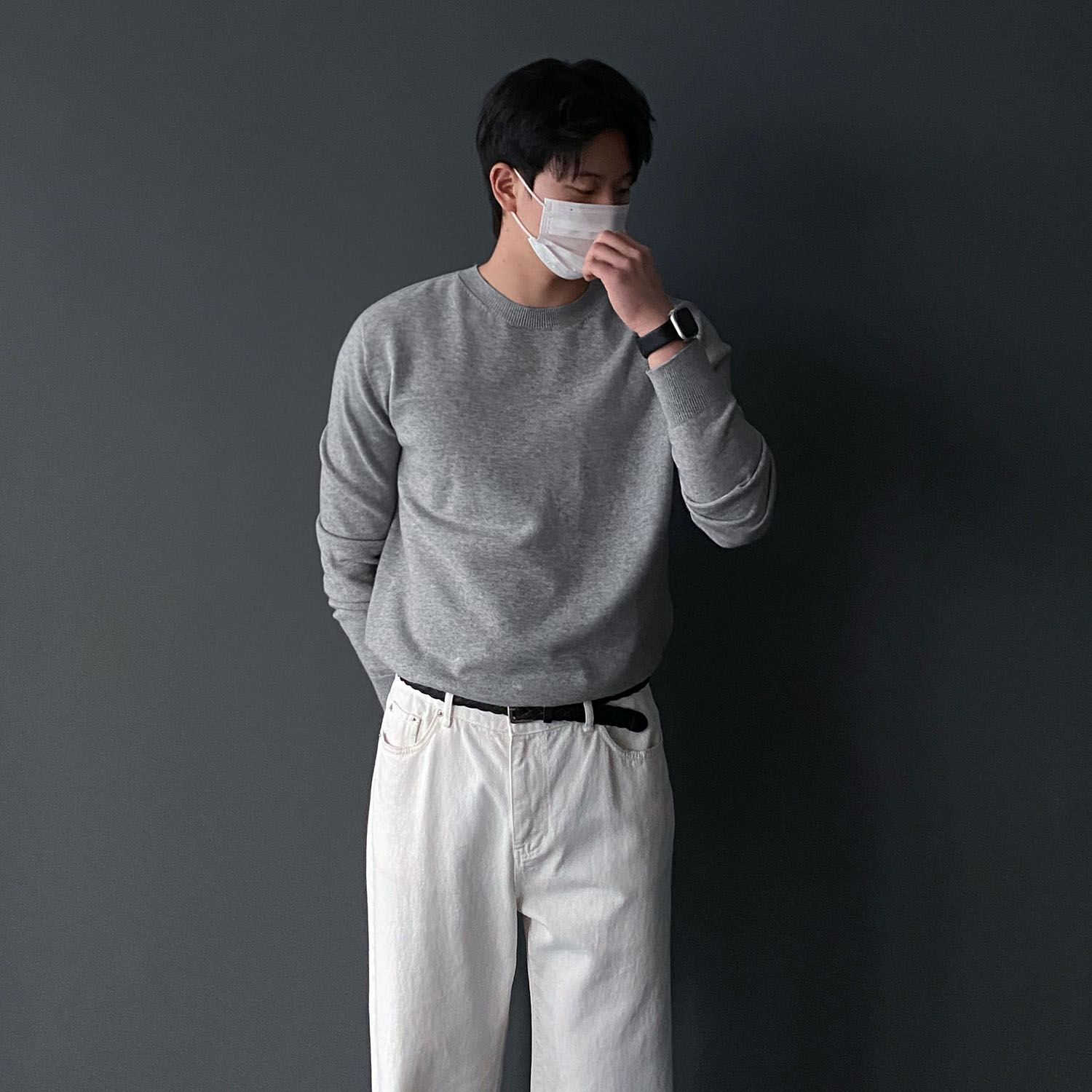 남성캐시미어니트 워셔블니트 홀가먼트니트 이미지 7
