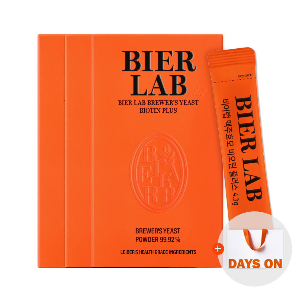 [쇼핑백 제공] 비어랩 독일 맥주효모 비오틴 플러스 3박스