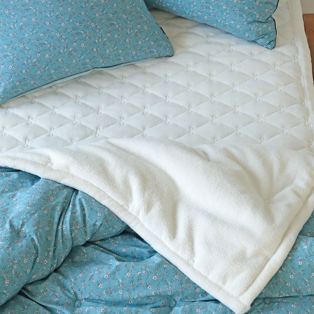 뽀글뽀글 에밀 양털 양모 극세사 겨울이불 먼지없는 워싱 모달 양면 차렵이불 세트 SS