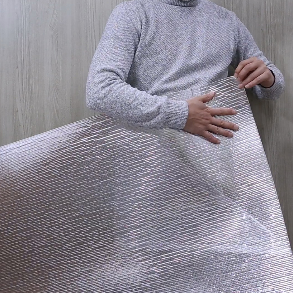 집코리아 단열시트지 패브릭 인테리어 거실 현관문 폼블럭 벽지 1000x2500mm, 그레이