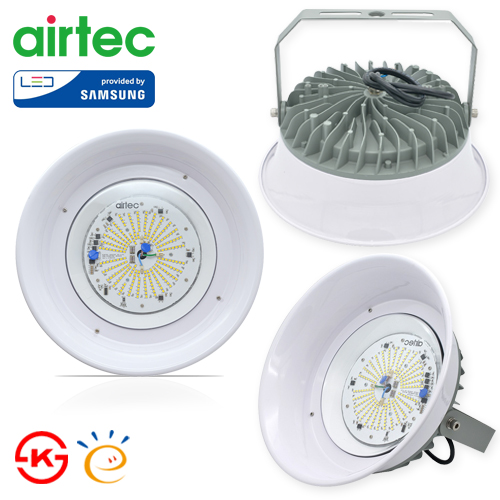 에어텍 고효율 공장LED등 AC DC 야외조명 냉동창고등 100W IP67 - 상품 이미지
