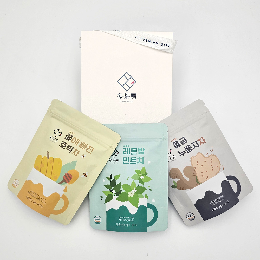 유아이 다다방 티백차 답례품 허브티 결혼식 돌 잔치 행사 승진 답례 1SET(10TB) - 상품 이미지