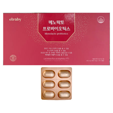 메노락토 프로바이오틱스 450mg x 90캡슐 1개