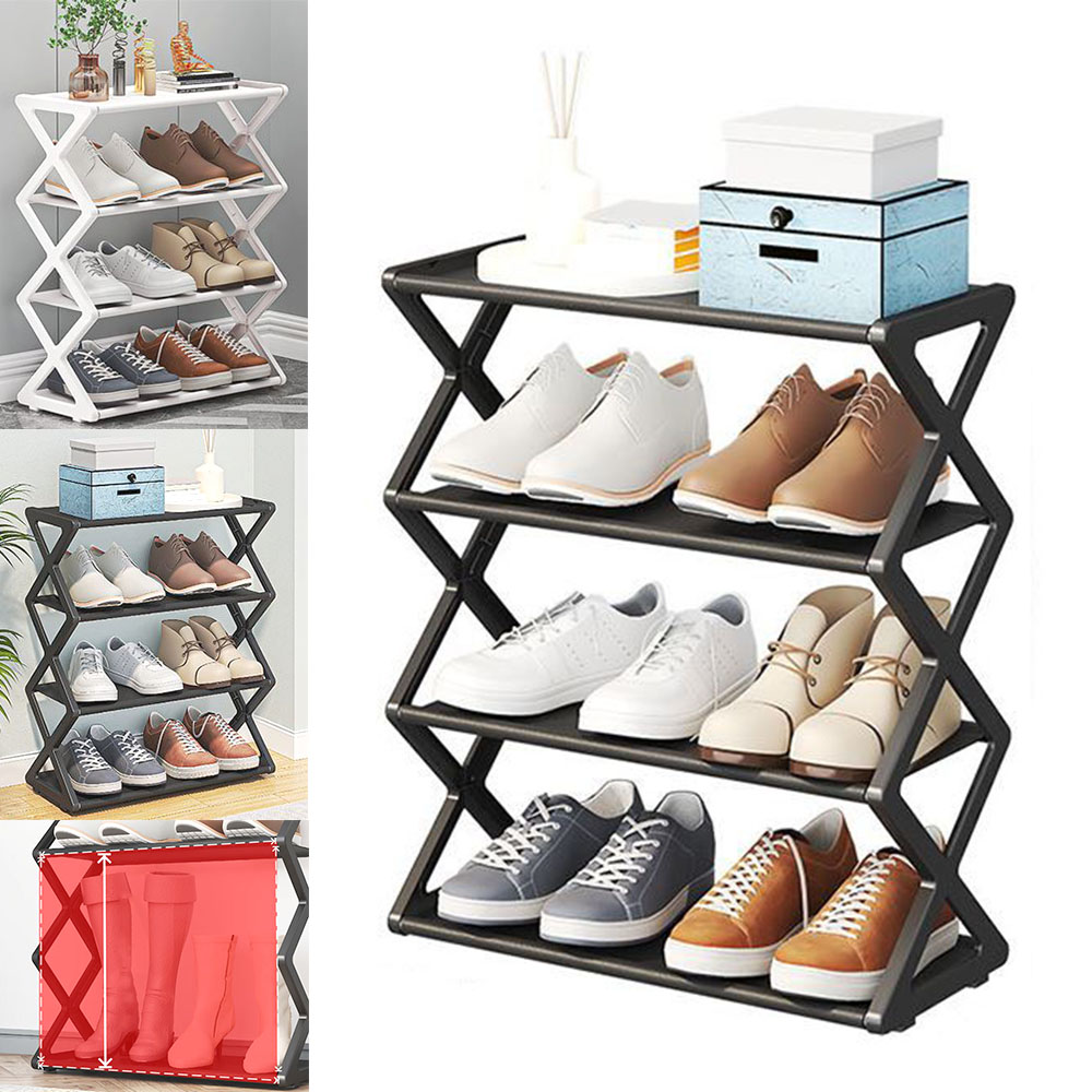 일체형 4단 슈즈랙 다용도 현관 신발 보관 간편 정리대